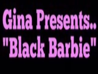 Crossdresser travestimento gina - nero barbie